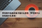 梦见两只白色的兔子是什么意思（梦见两只小白兔是什么意思）